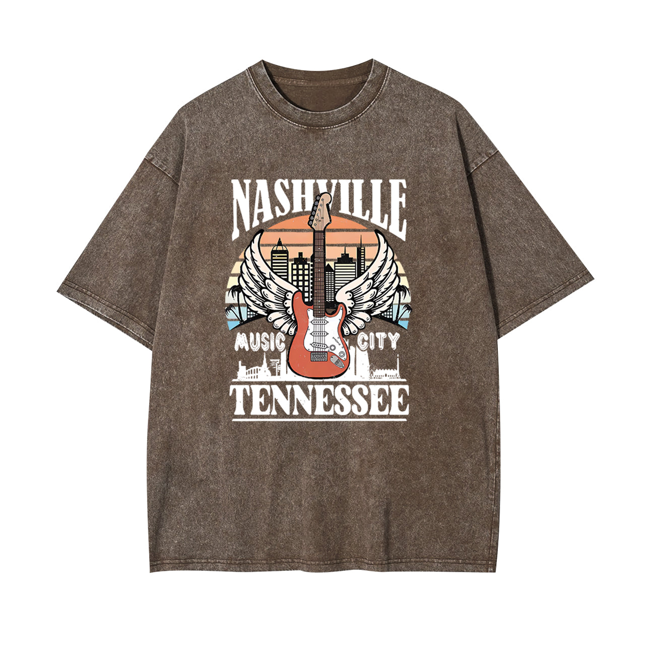 Classic Nashville Music City 1993 Garment-dye Tees
