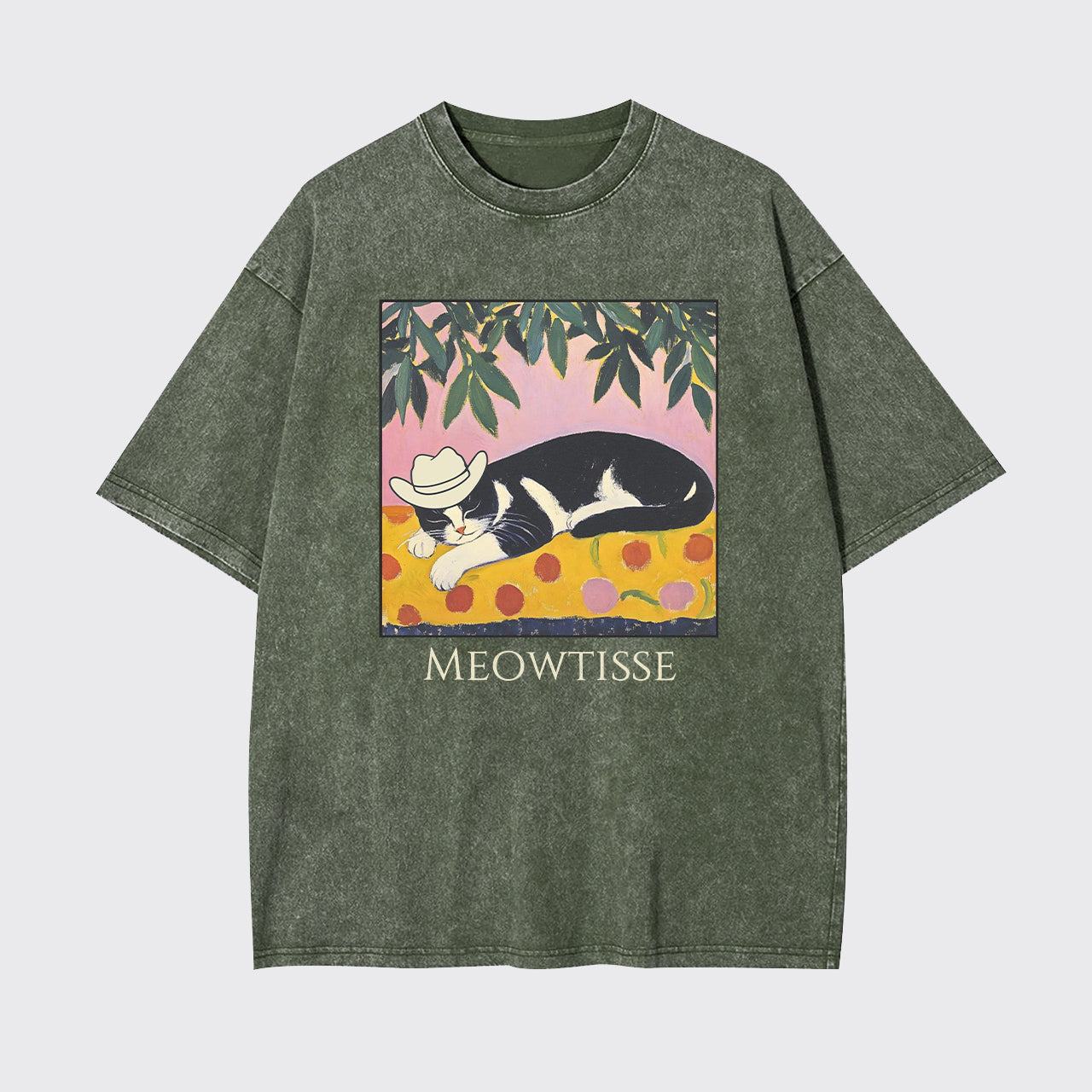 Meowtisse Cat Garment-dye Tees