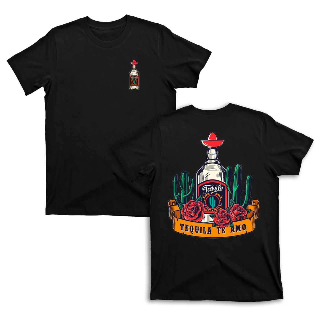 The Retro Concept Of Tequila T-Shirts