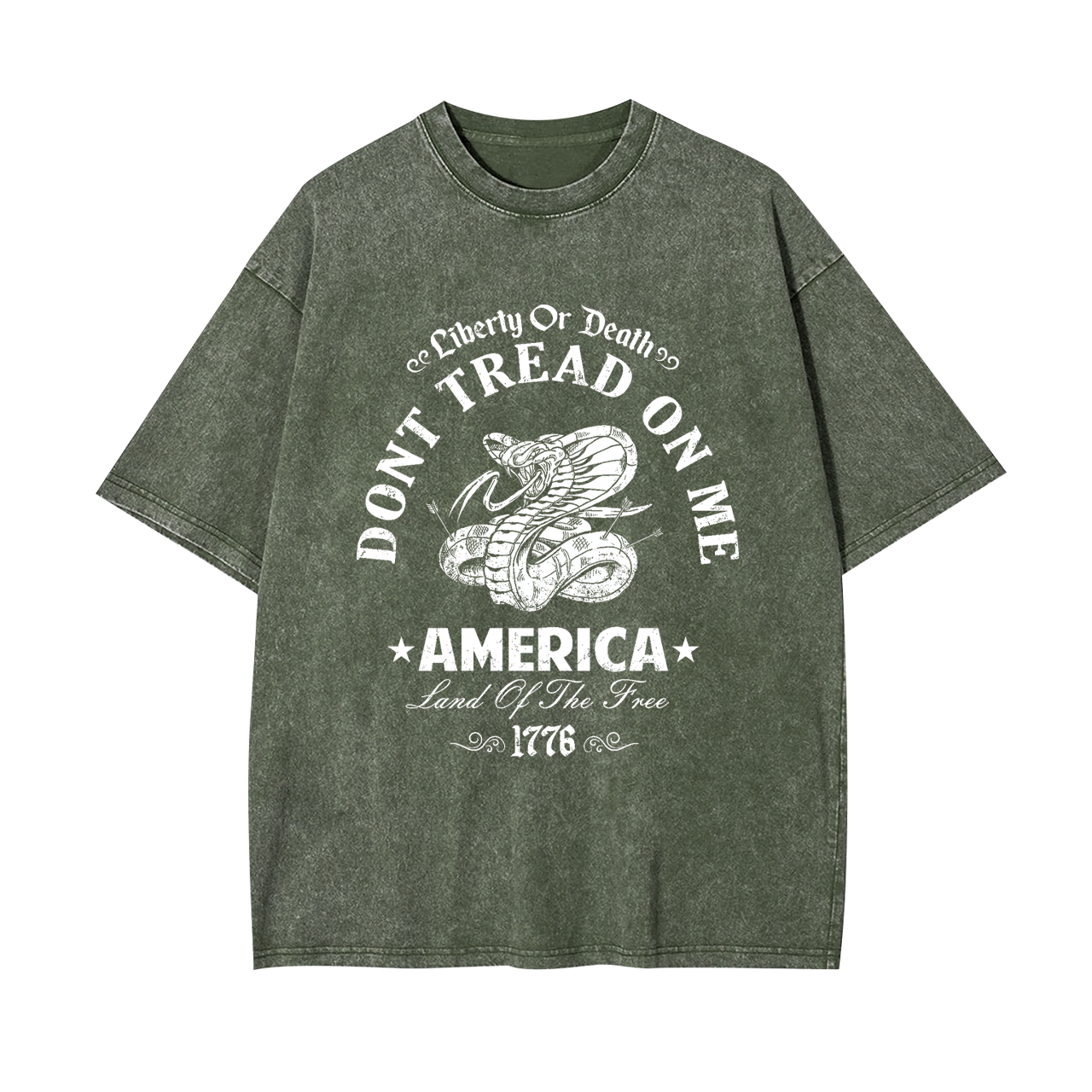 America Liberty Land Of The Free Garment-dye Tees