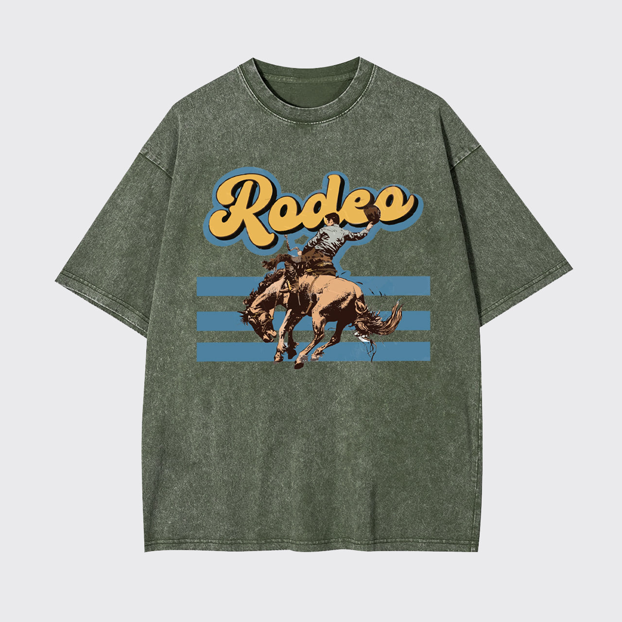 Western Rodeo Cowboy Garment-dye Tees