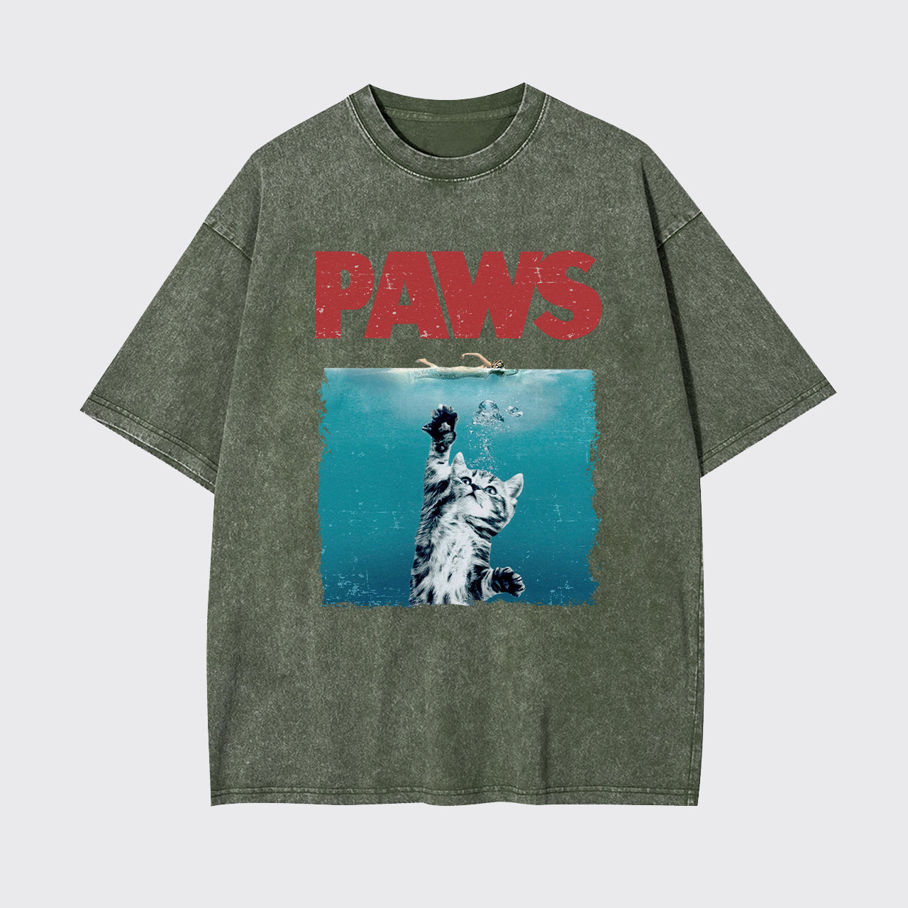 Paws Kitten Jaws Garment-dye Tees