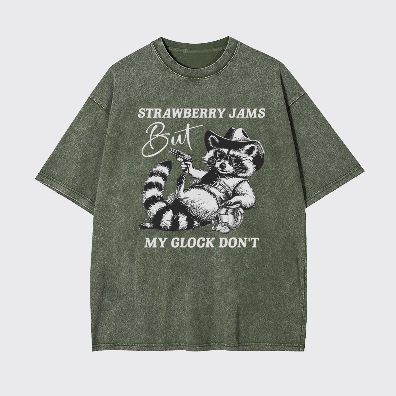 Funny Trash Raccoon Garment-dye Tees