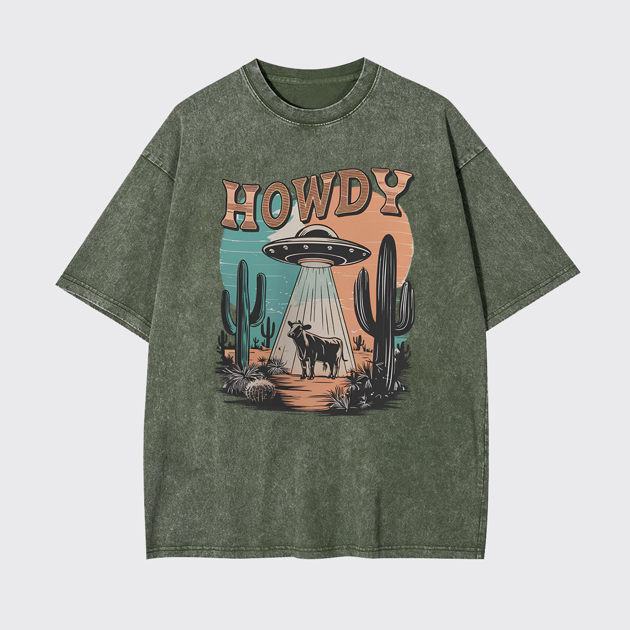 Western UFO,Howdy Garment-dye Tees