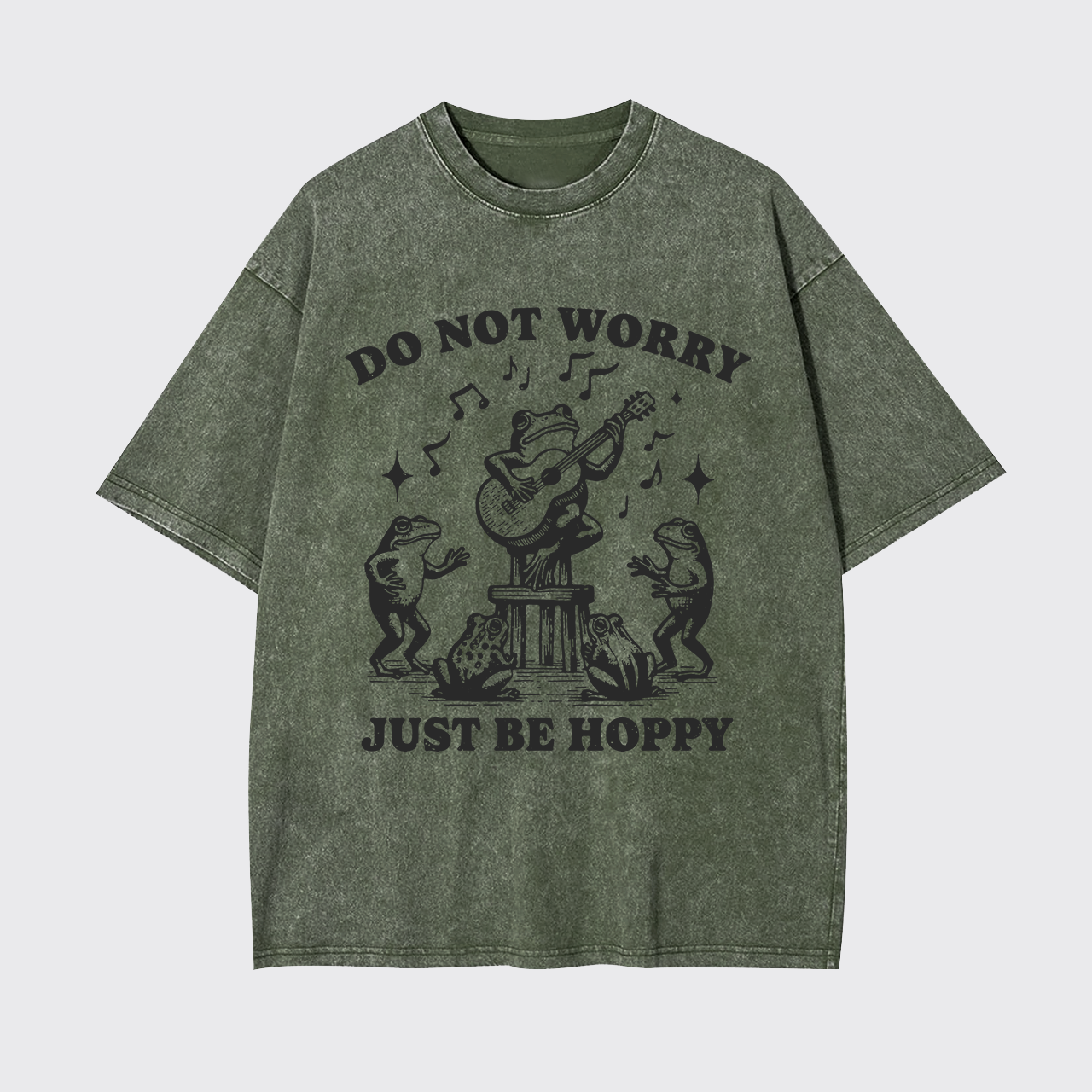 Do Not Worry Just Be Hoppy Garment-dye Tees