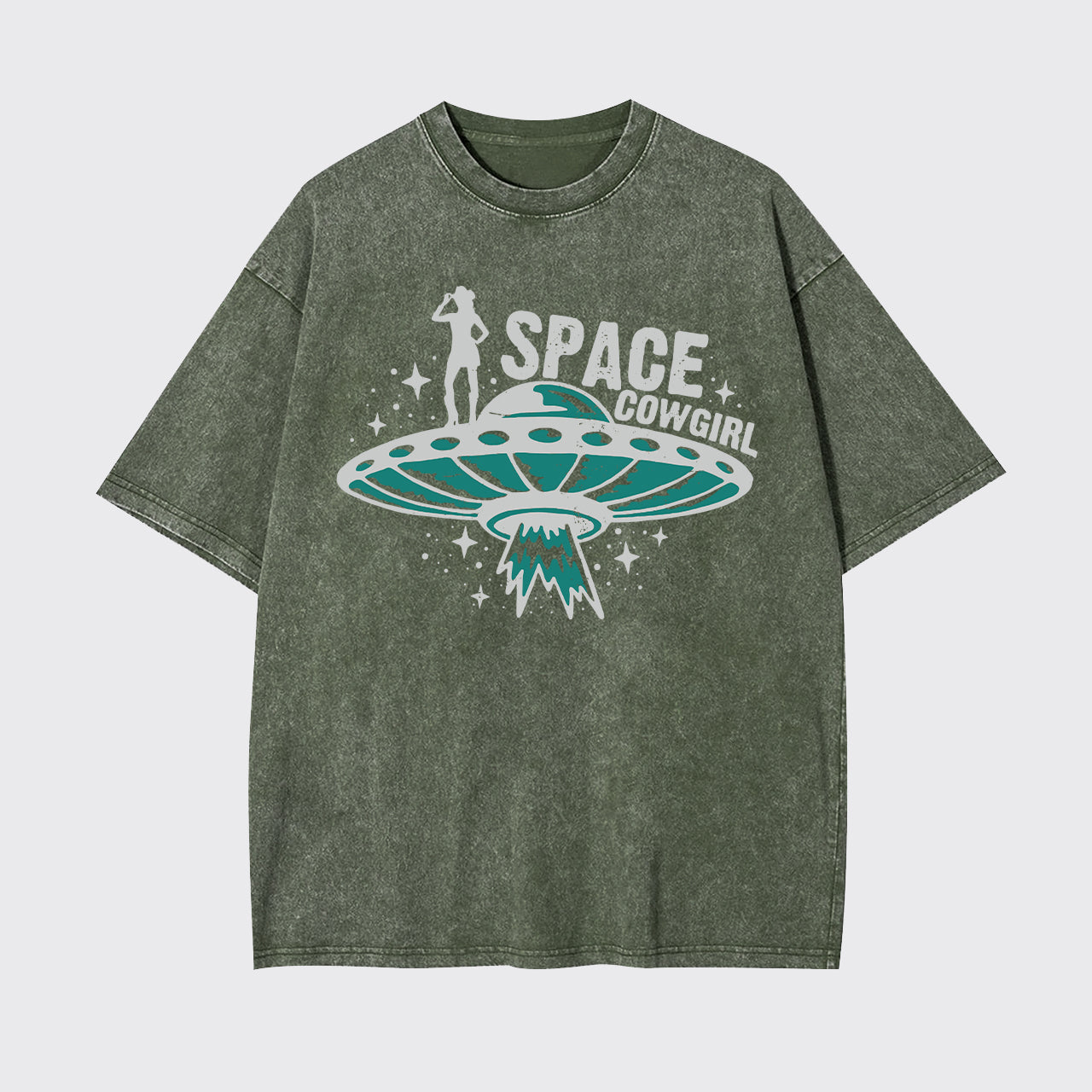 The Cowgirl Is Here To Pick You Up Garment-dye Tees