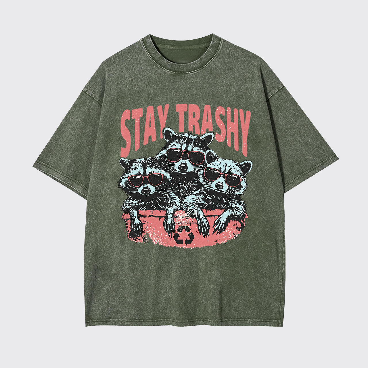 Raccoon Stay Trashy Garment-dye Tees