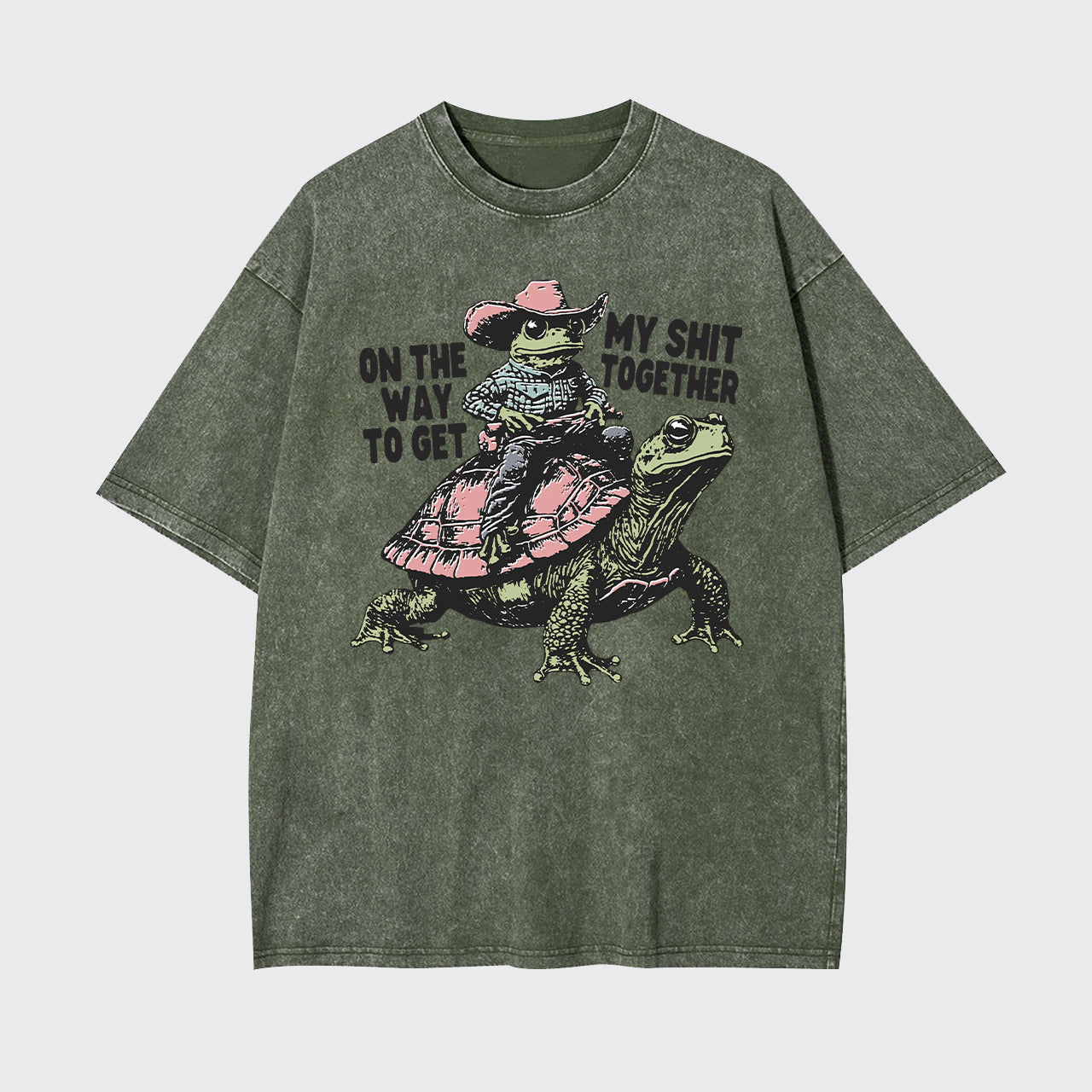 On The Way To Get My Shit Together Garment-dye Tees