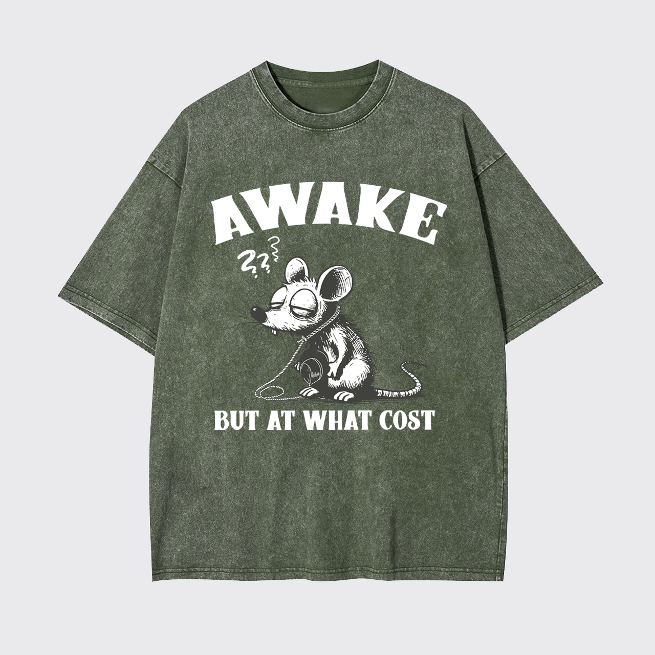 Awake But At What Cost Garment-dye Tees