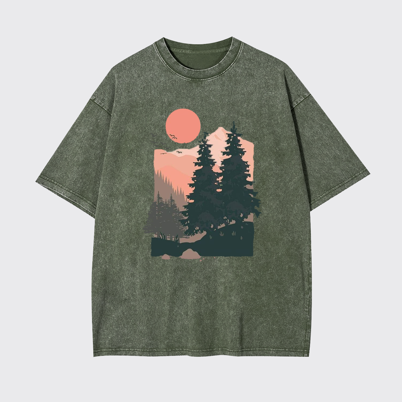 Sunset Pines Garment-dye Tees