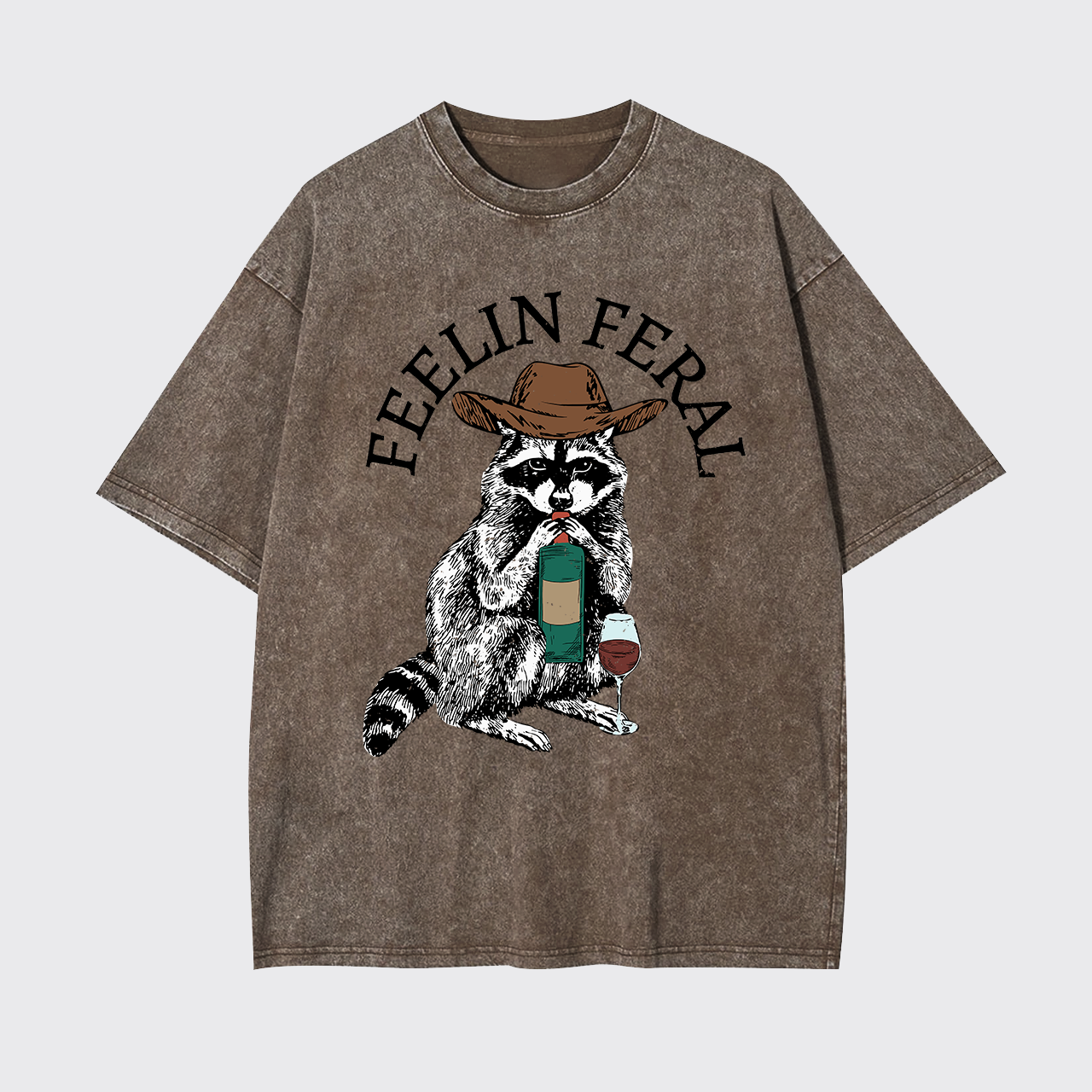 Funny Raccoon Garment-dye Tees