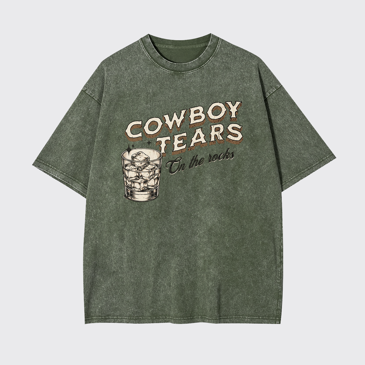 Cowboy Tears On The Rocks Garment-dye Tees