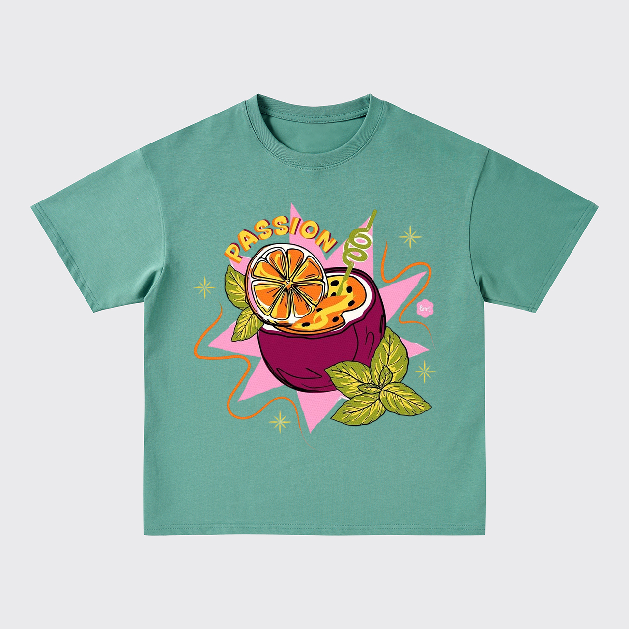 Vibrant Passion Fruit Oversize T-Shirts