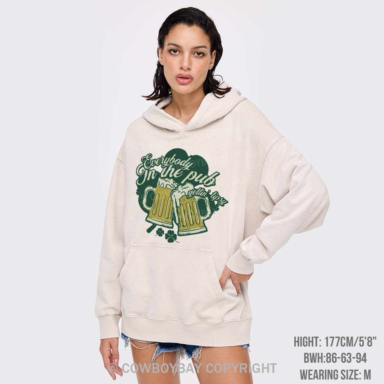 Everybody In The Pub Getting Tipsy Garment-Dye Hoodies