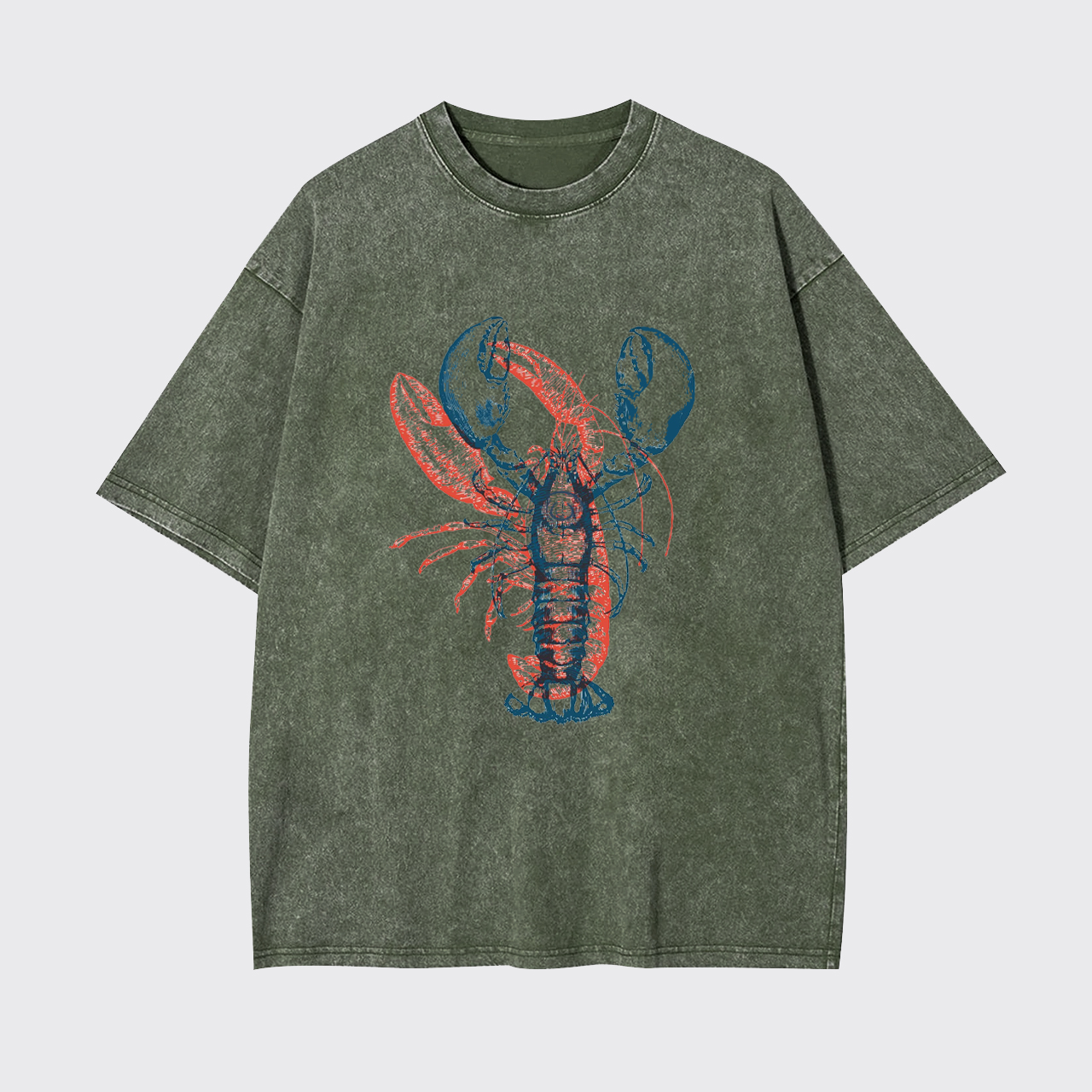 Lobster Cowboy of the Sea Garment-dye Tees