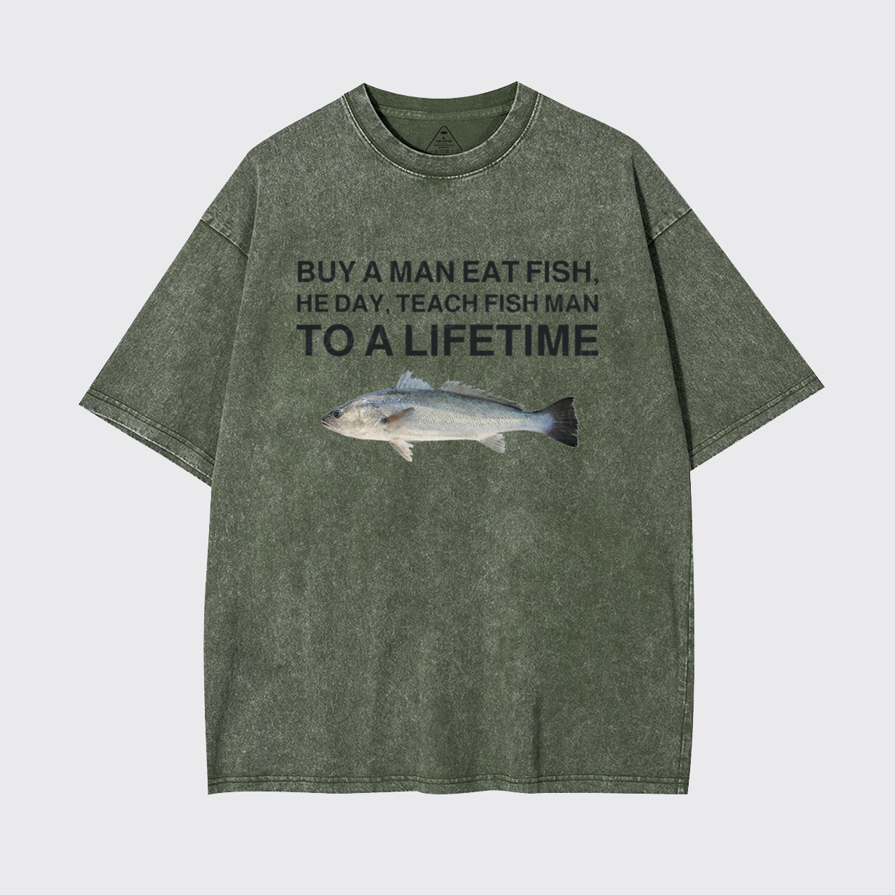 Buy A Man Eat Fish Garment-dye Tees