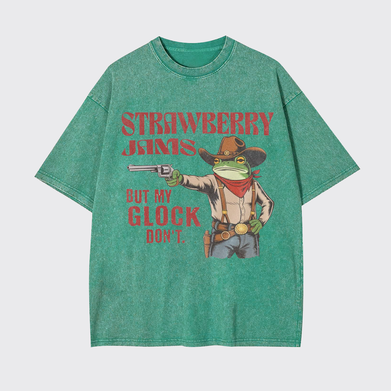 Strawberry Jams But My Glock Don't Garment-dye Tees
