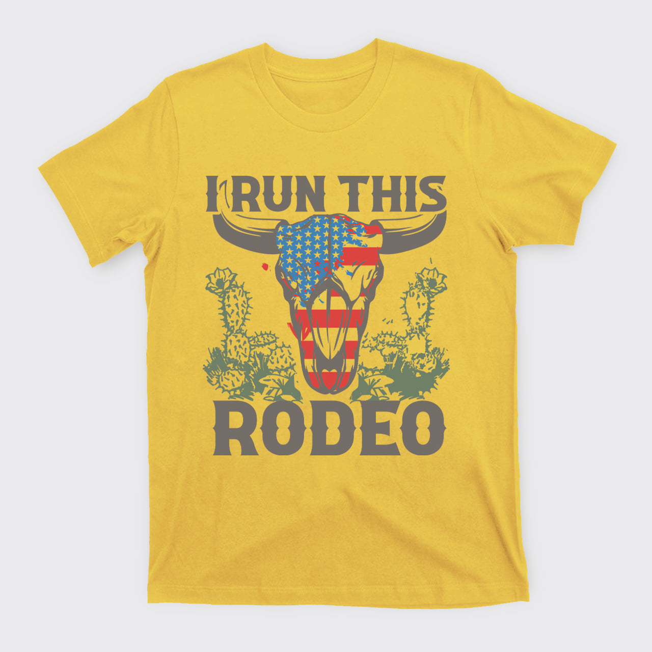 I Run This Rodeo America Cow T-Shirts