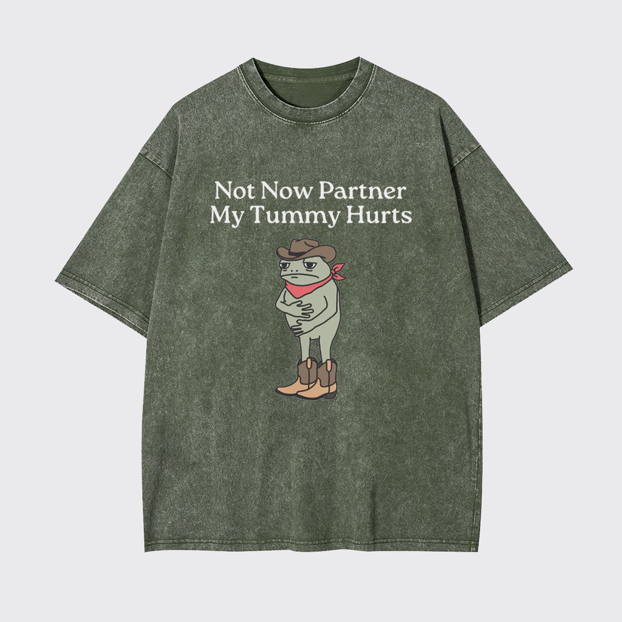Not Now Partner My Tummy Hurts IBS Garment-dye Tees