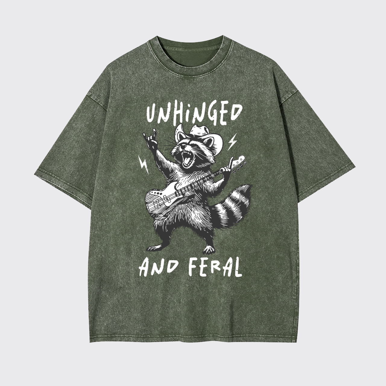 Unhinged And Feral Garment-dye Tees