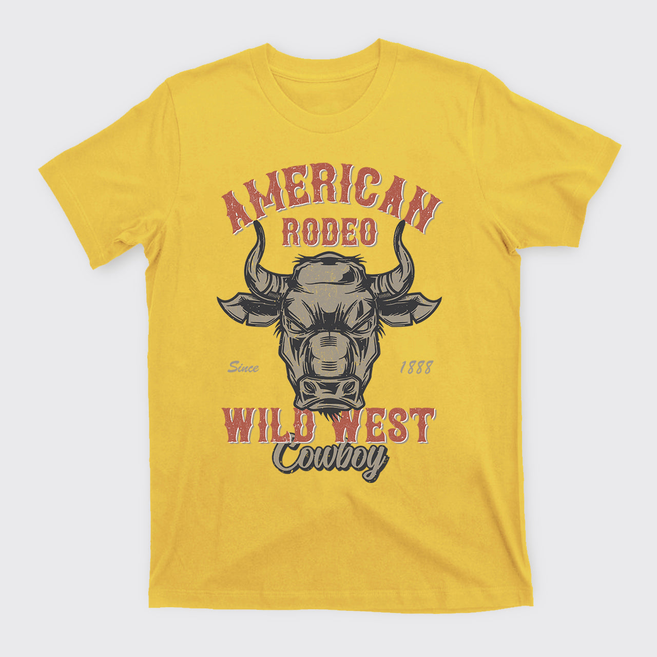 Vintage Rodeo Cowboy Wild West Bull T-Shirts