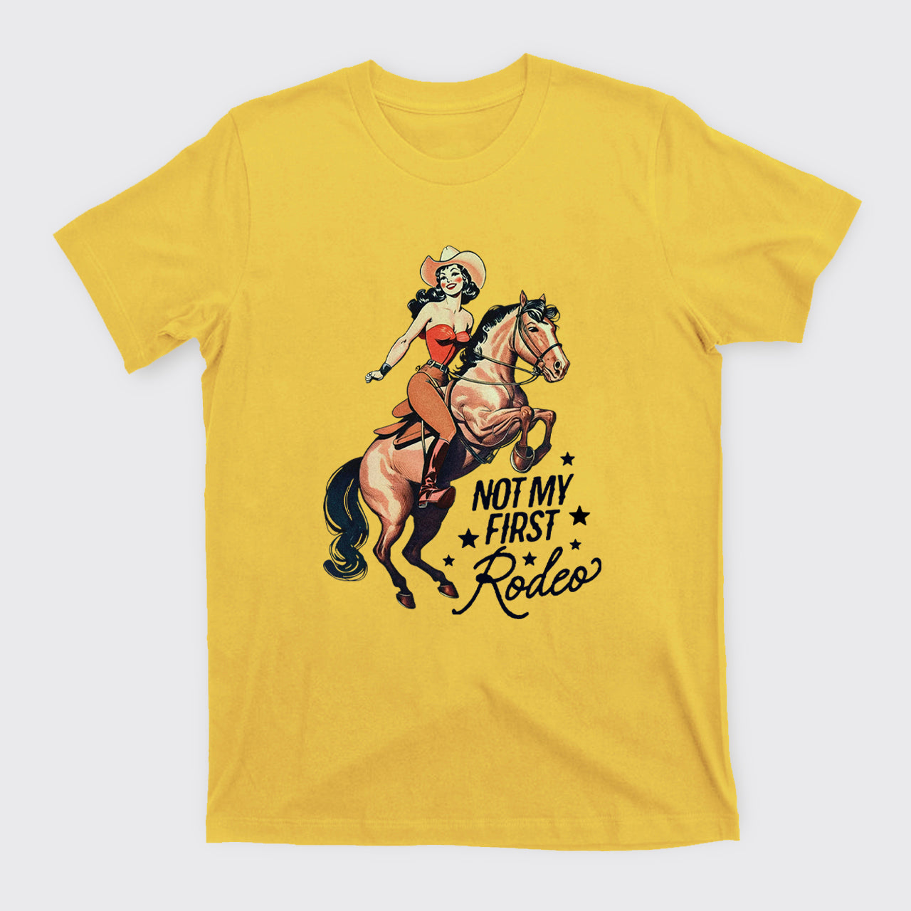 Retro Rodeo Cowgirl T-Shirts