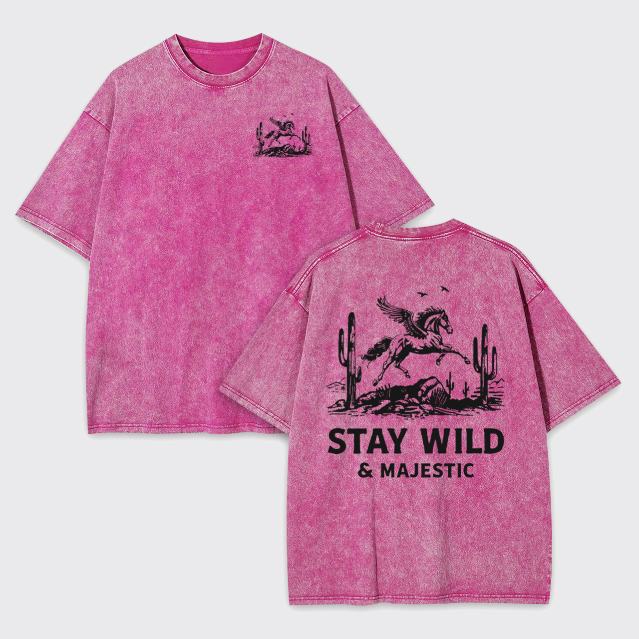 Vintage Stay Wild Majestic Desert Garment-dye Tees