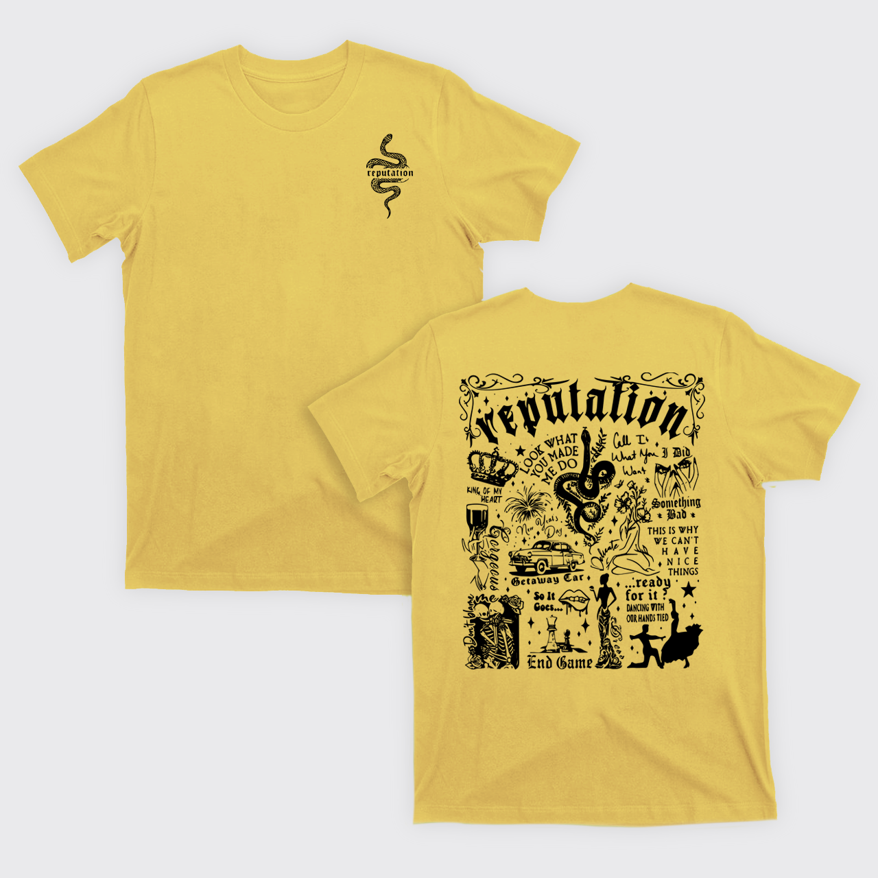 Cute Cat Album Music T-Shirts