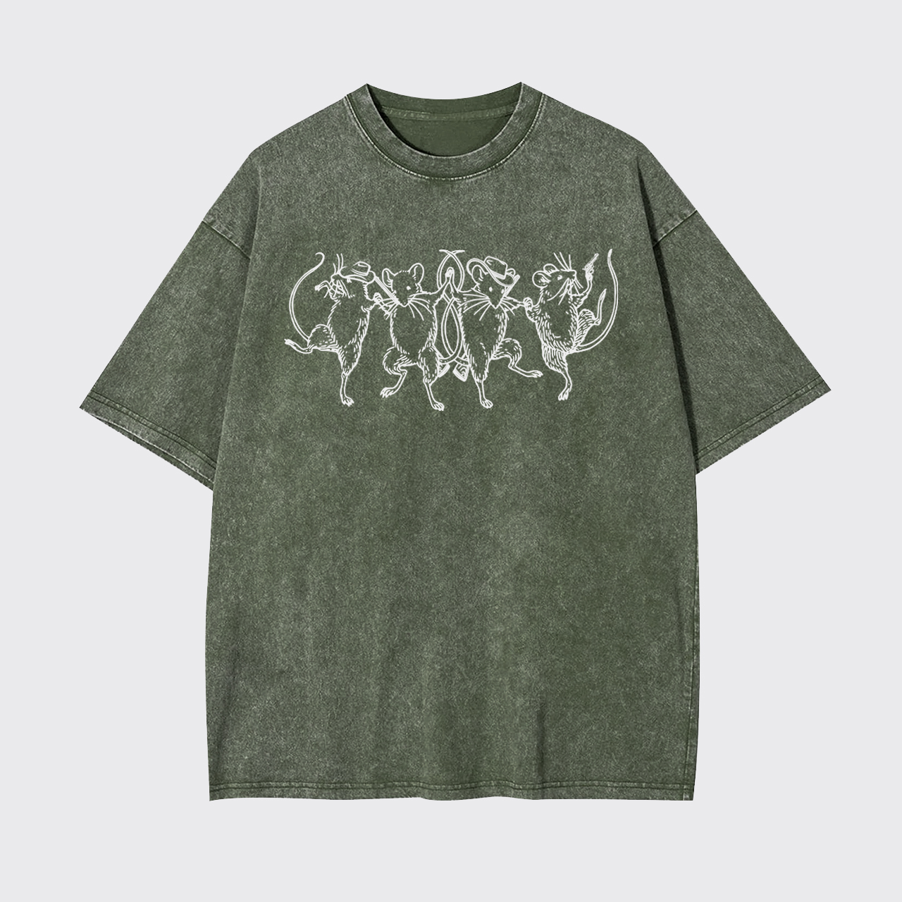 Dancing Cowboy Rats Garment-dye Tees