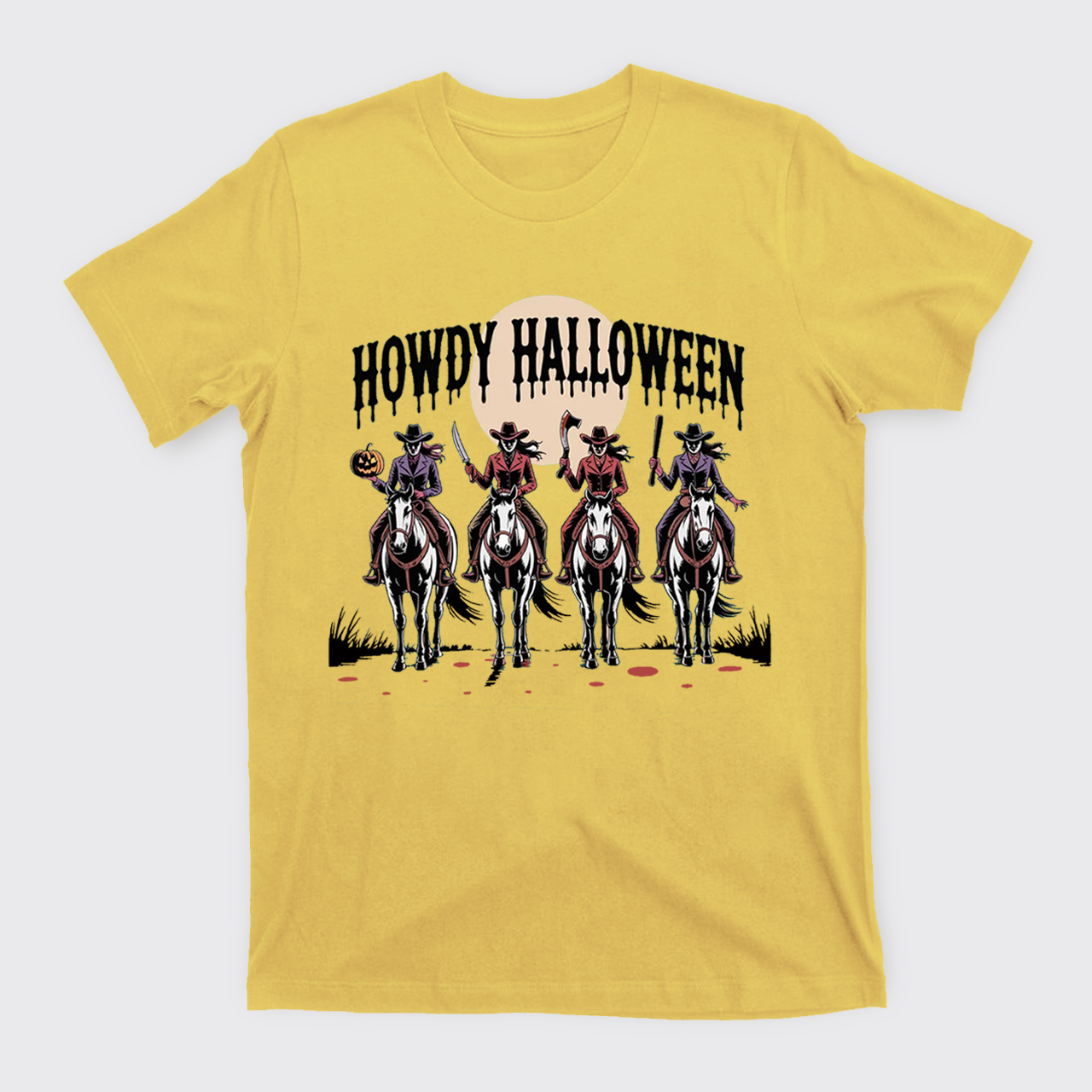 Cowgirl Riding Halloween T-Shirts