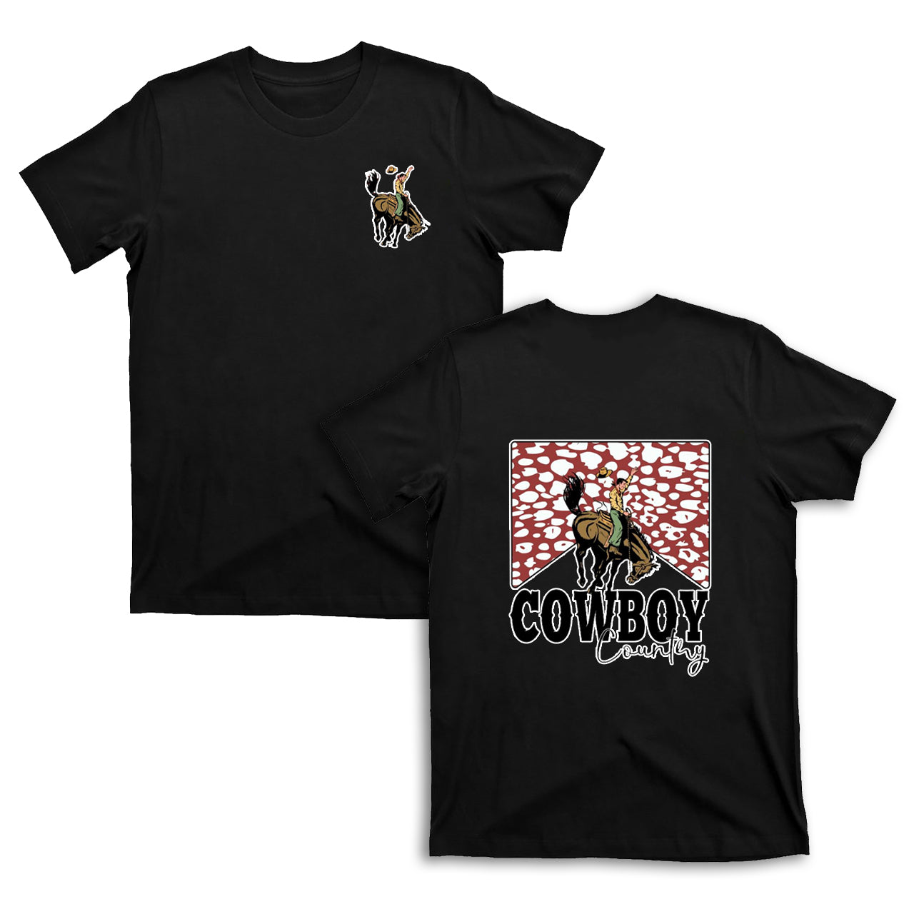 Cowboy Country Leopard Print T-Shirts