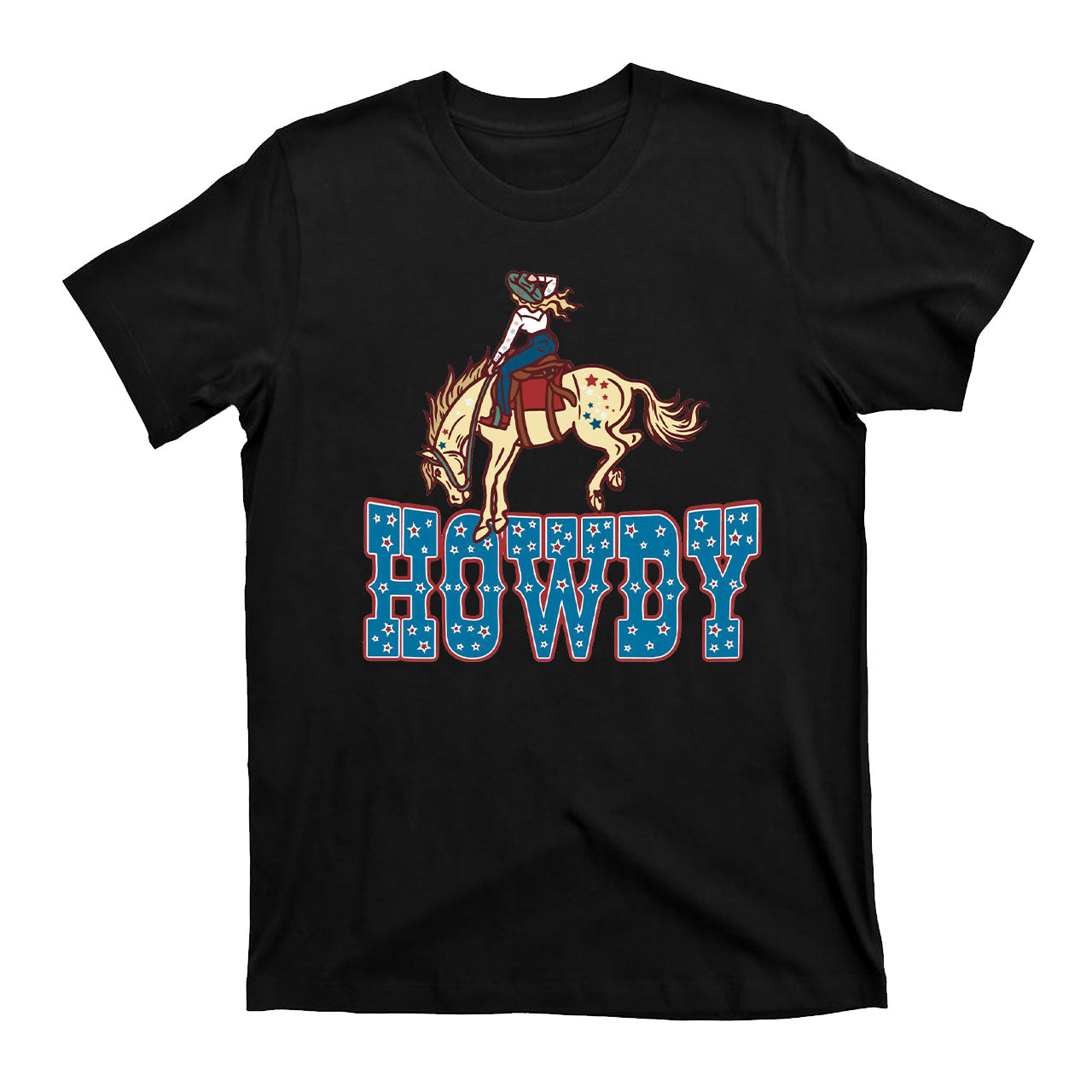 Howdy America Cowgirl Retro Cowboy T-Shirts