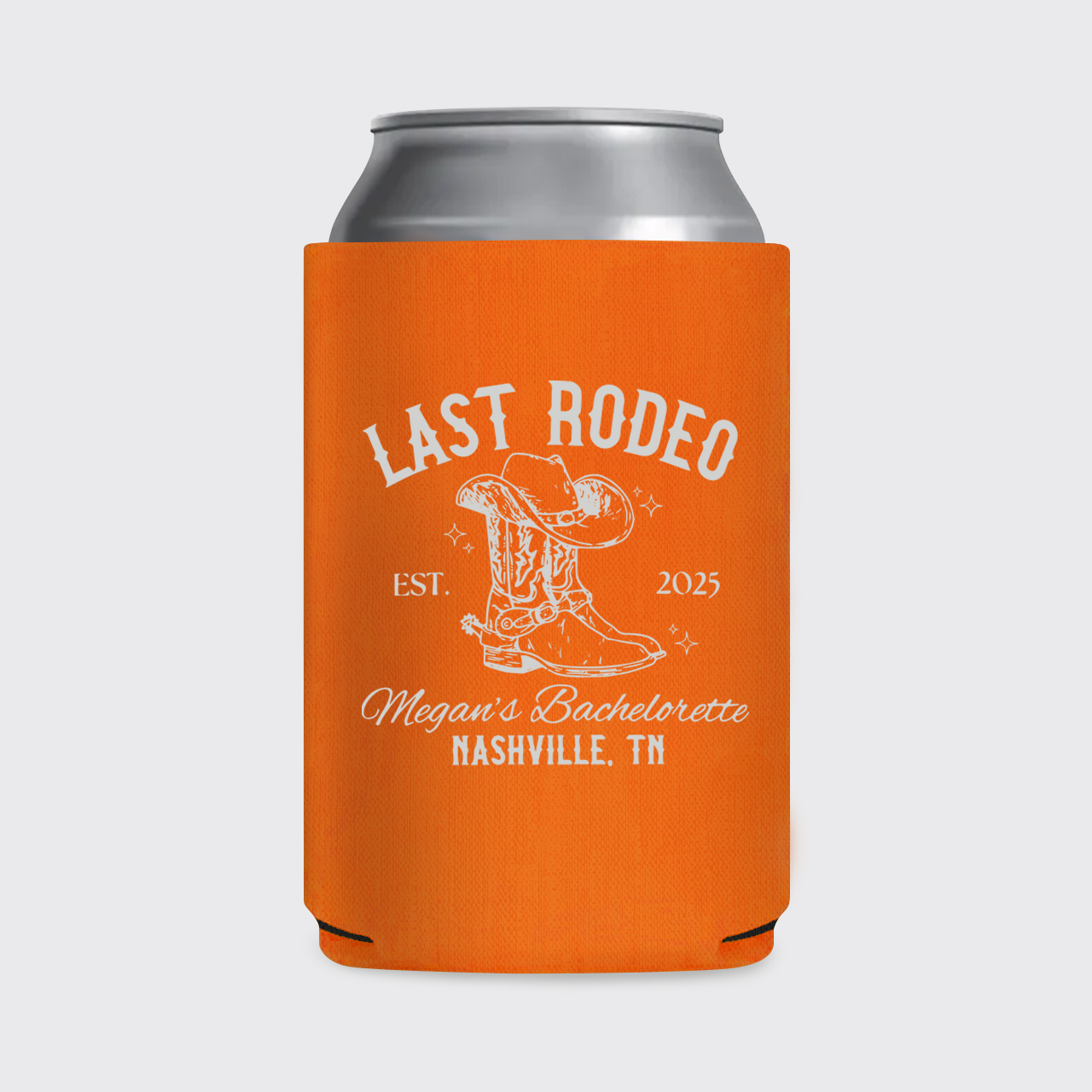 Personalized Last Rodeo Cowgirl Bachelorette Koozie