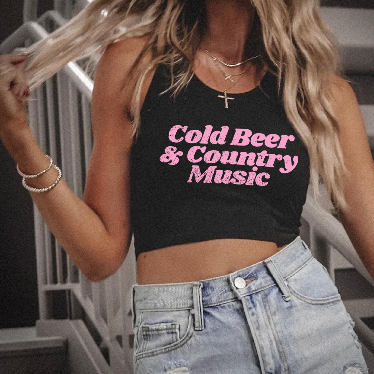 Cold Beer And Country Music Tank Top