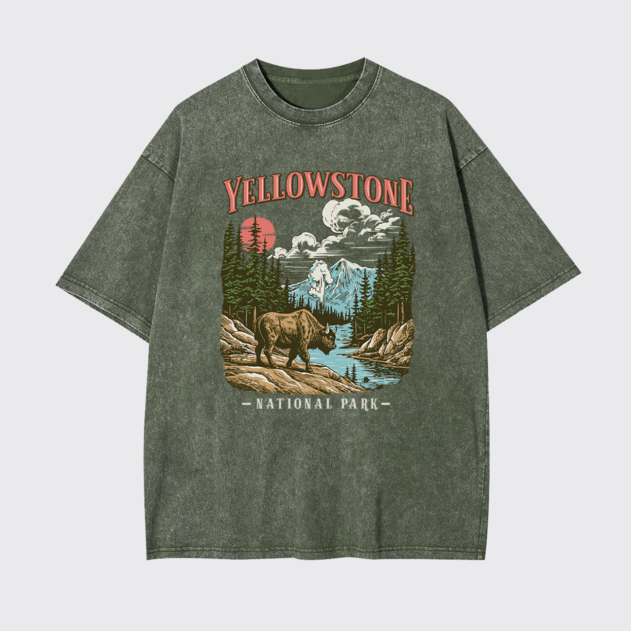 Vintage Yellowstone National Park Garment-dye Tees