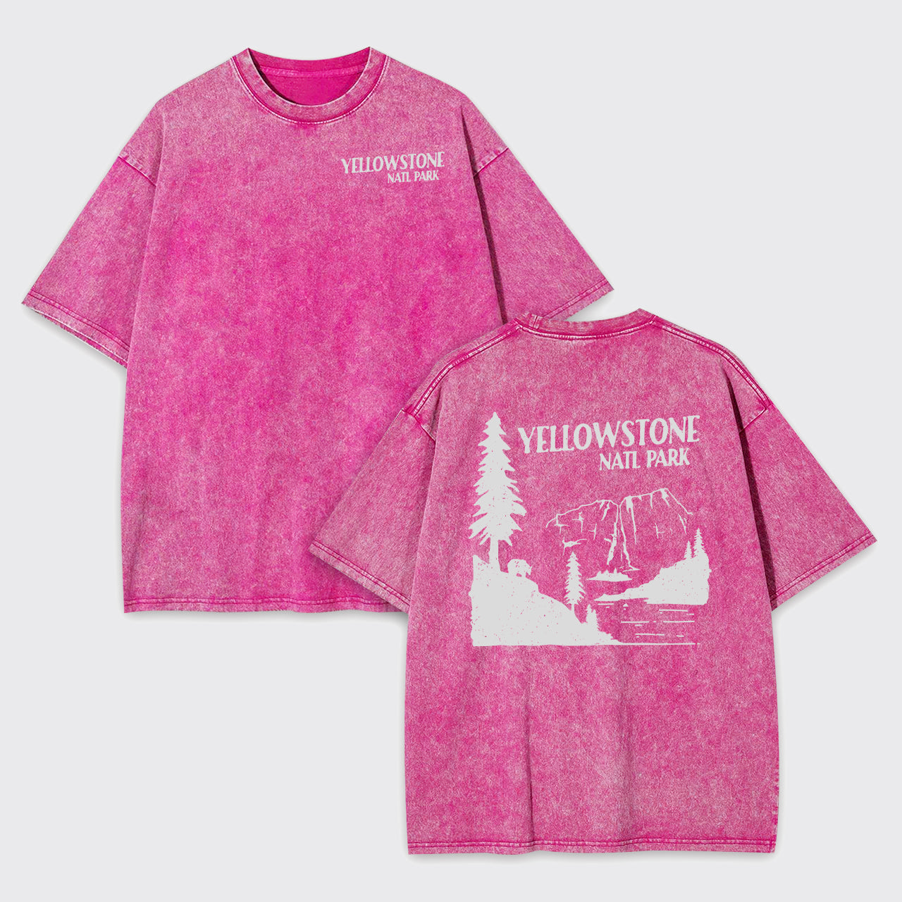 Yellowstone National Park Art Print Garment-dye Tees