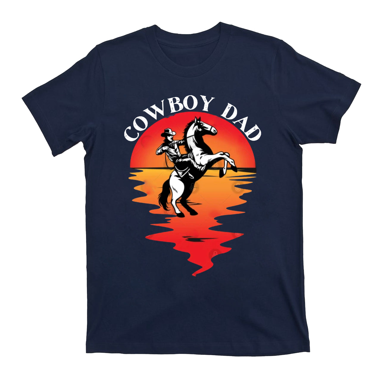 Cowboy Dad Sunset Cowboy T-Shirts