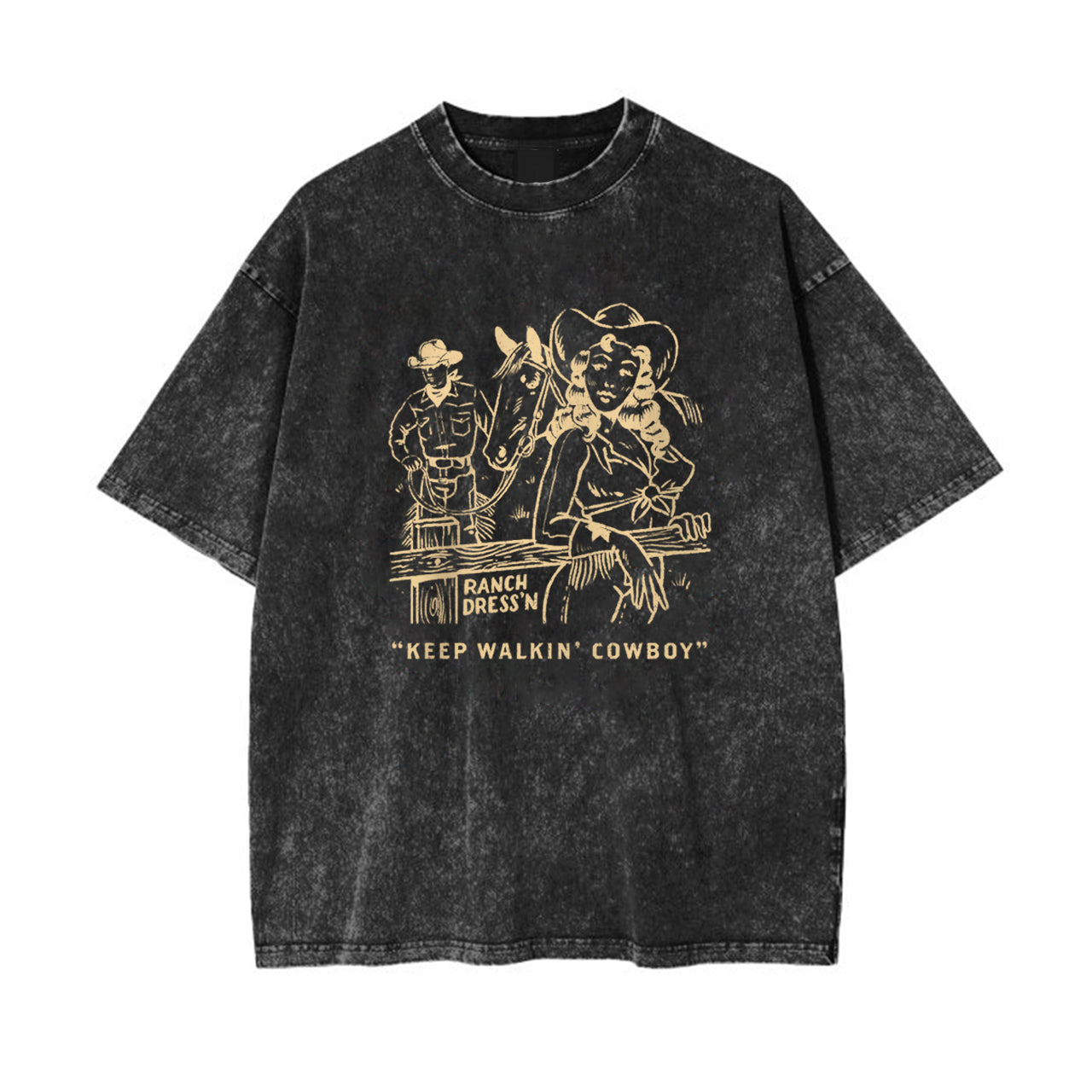 Keep Walkin�� Cowboy Garment-dye Tees
