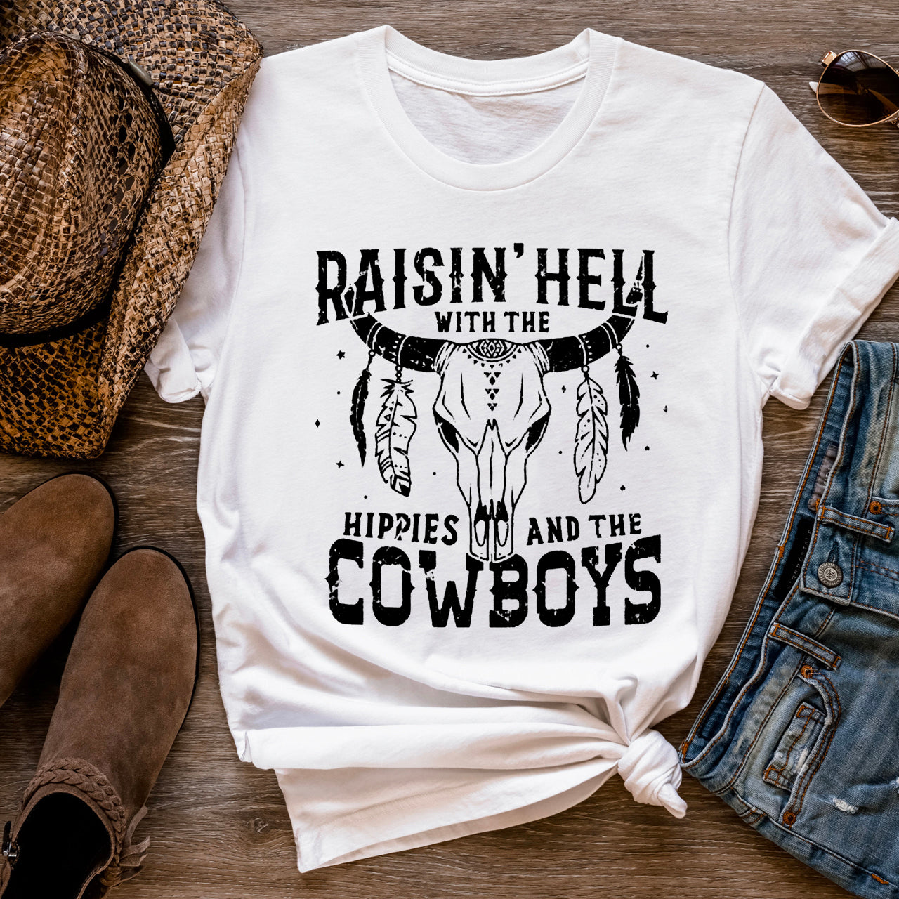 Raisin Hell With The Hippies T-shirts