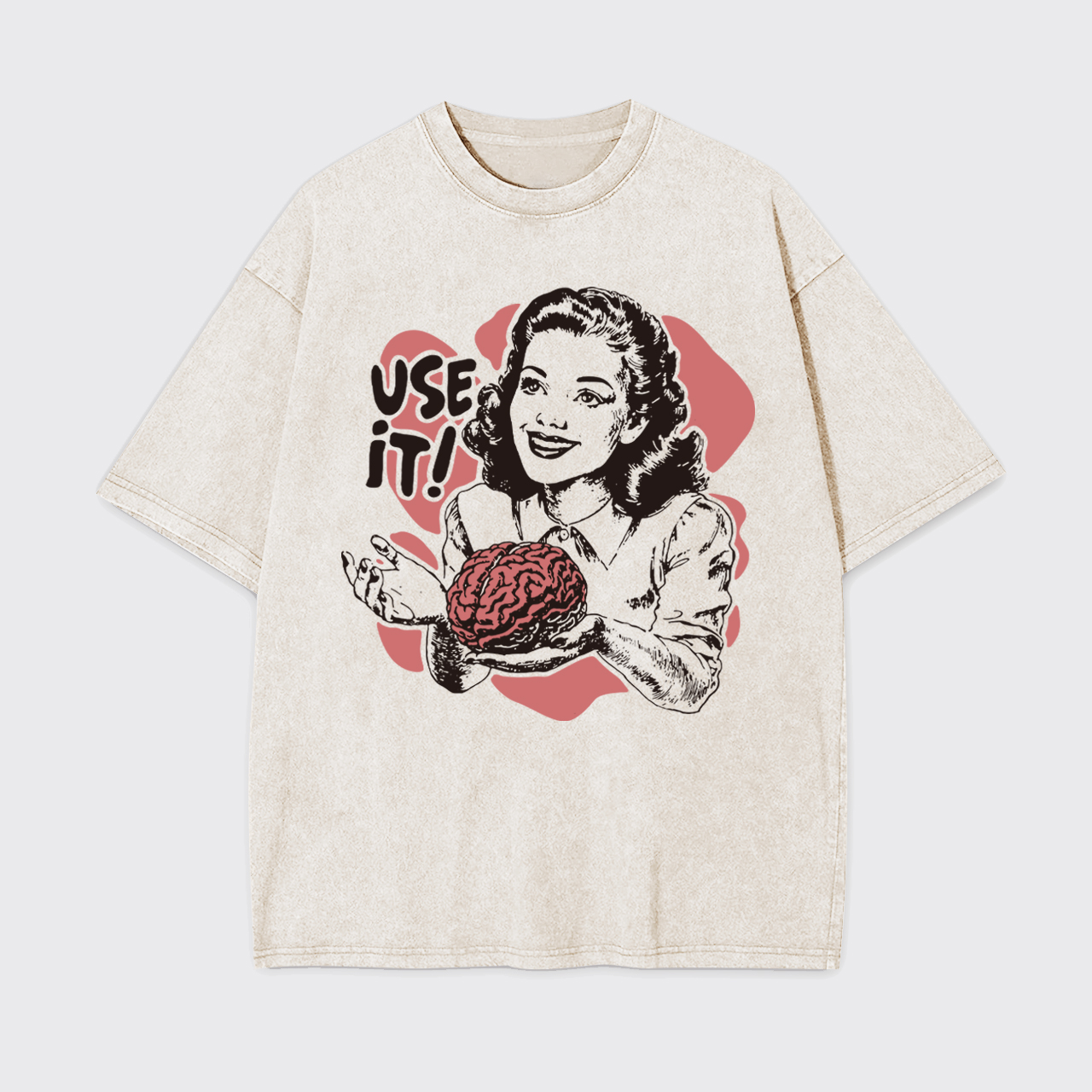 Sarcastic Use Your Brain Garment-dye Tees