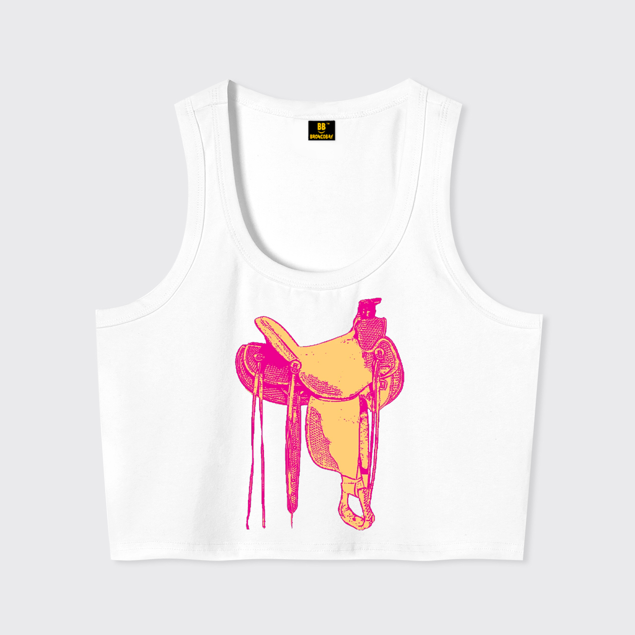 Western Pink Saddle Tank Top