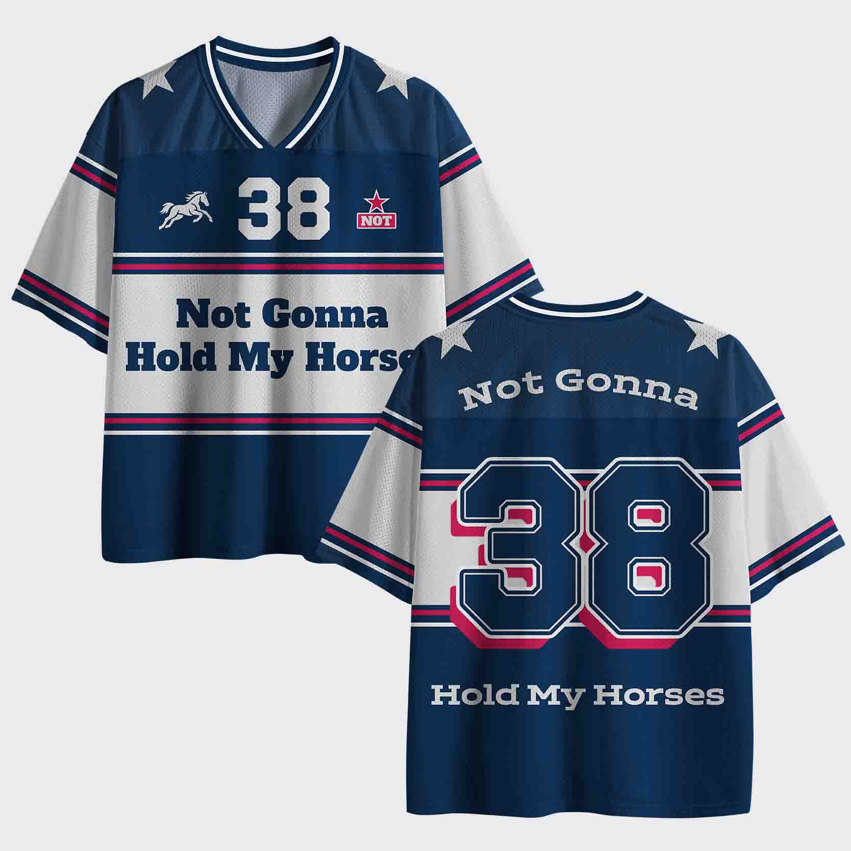 Personalized Not Gonna Hold My Horses Mesh Jersey
