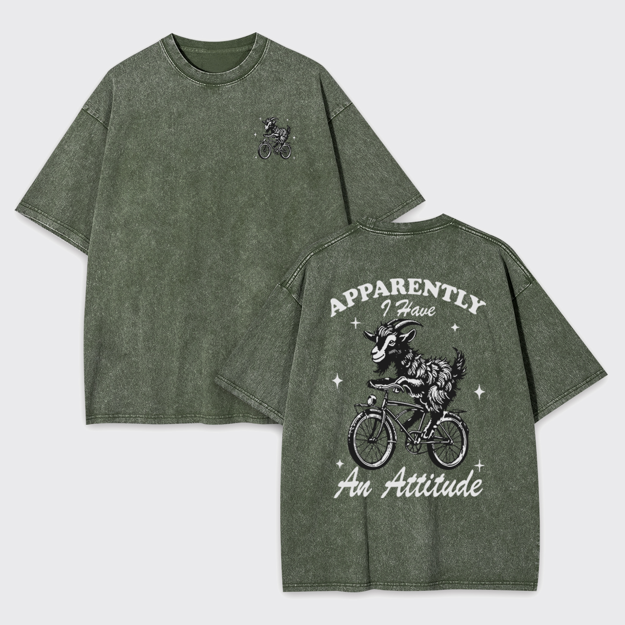 Goat Apparently Have An Attitude Garment-dye Tees