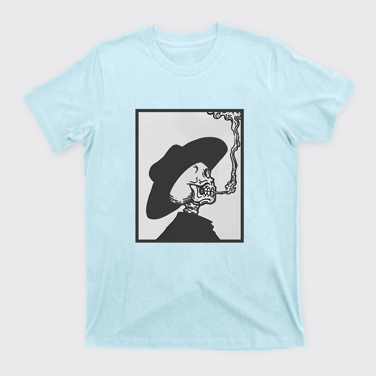 Smoking Cowboy Skeleton T-Shirts