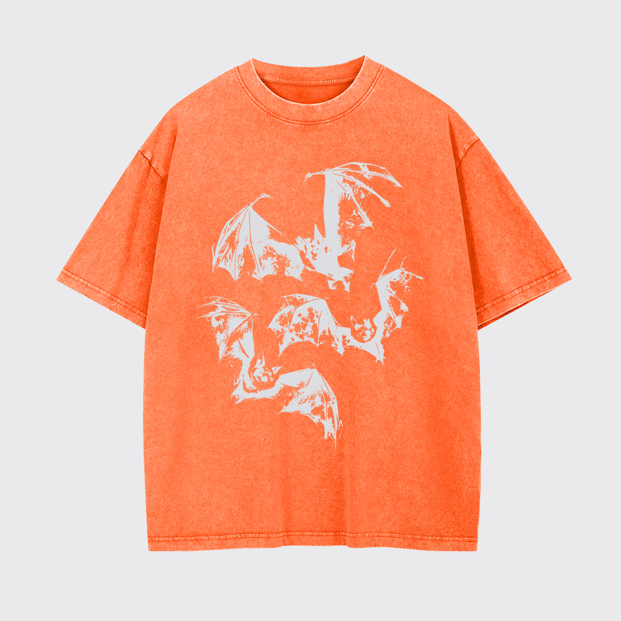 Halloween Three Bats Garment-dye Tees