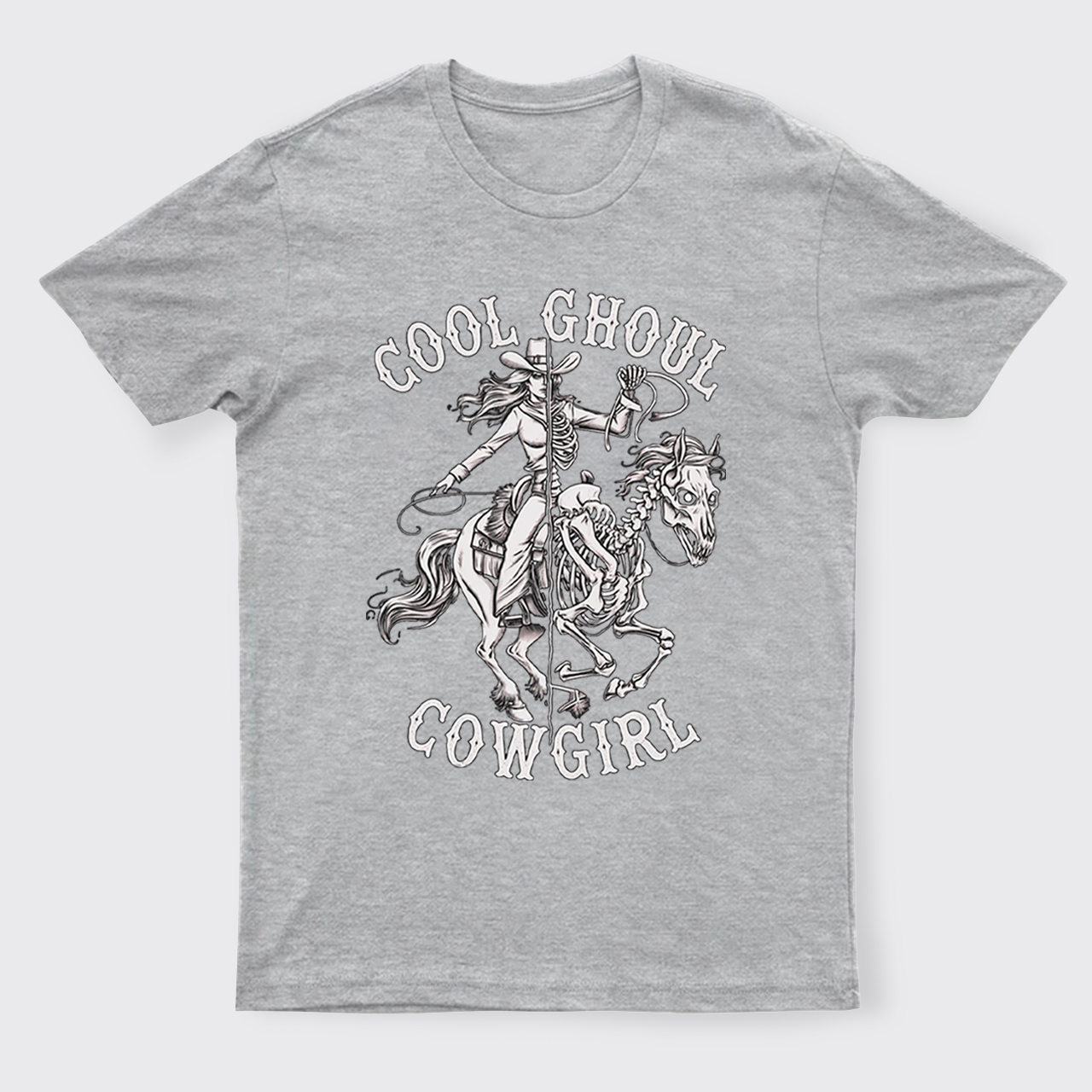 Halloween Cool Ghoul Cowgirl T-Shirts