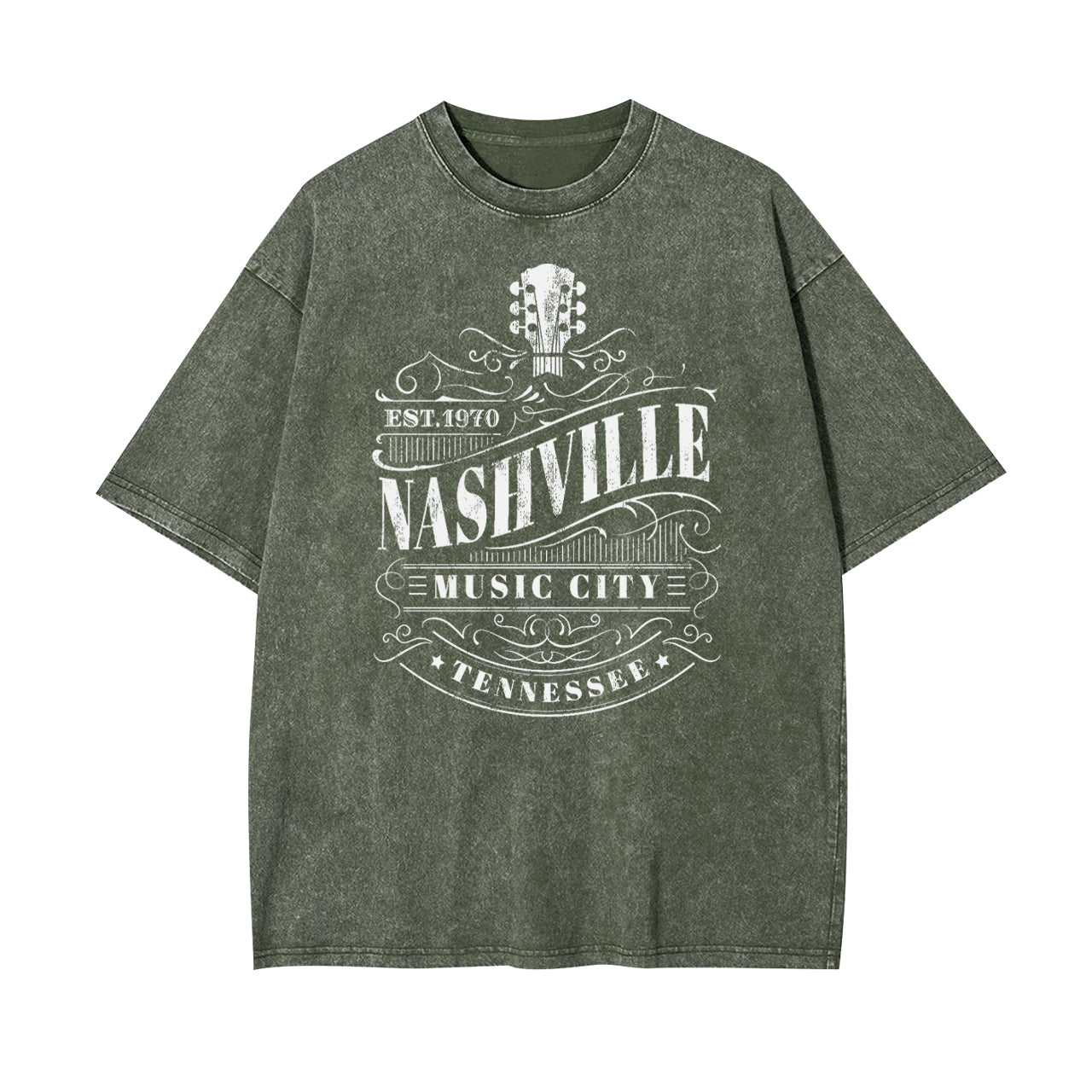 Nashville Music City EST.1970 Garment-dye Tees