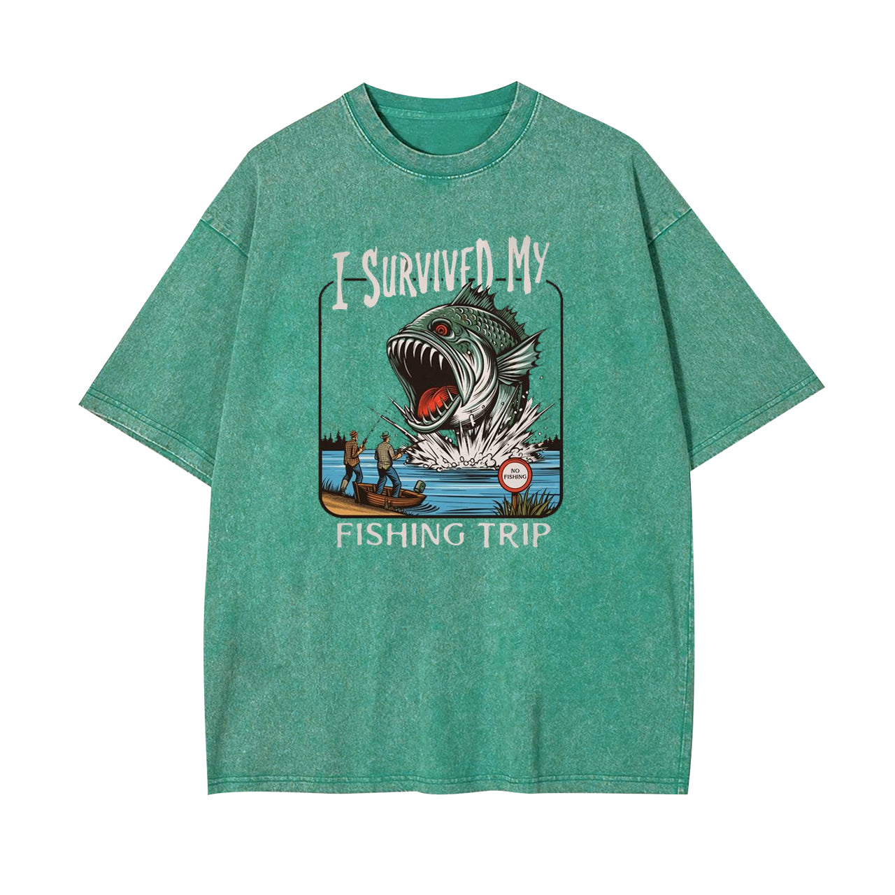 I Survived My Fishing Trip Garment-dye Tees