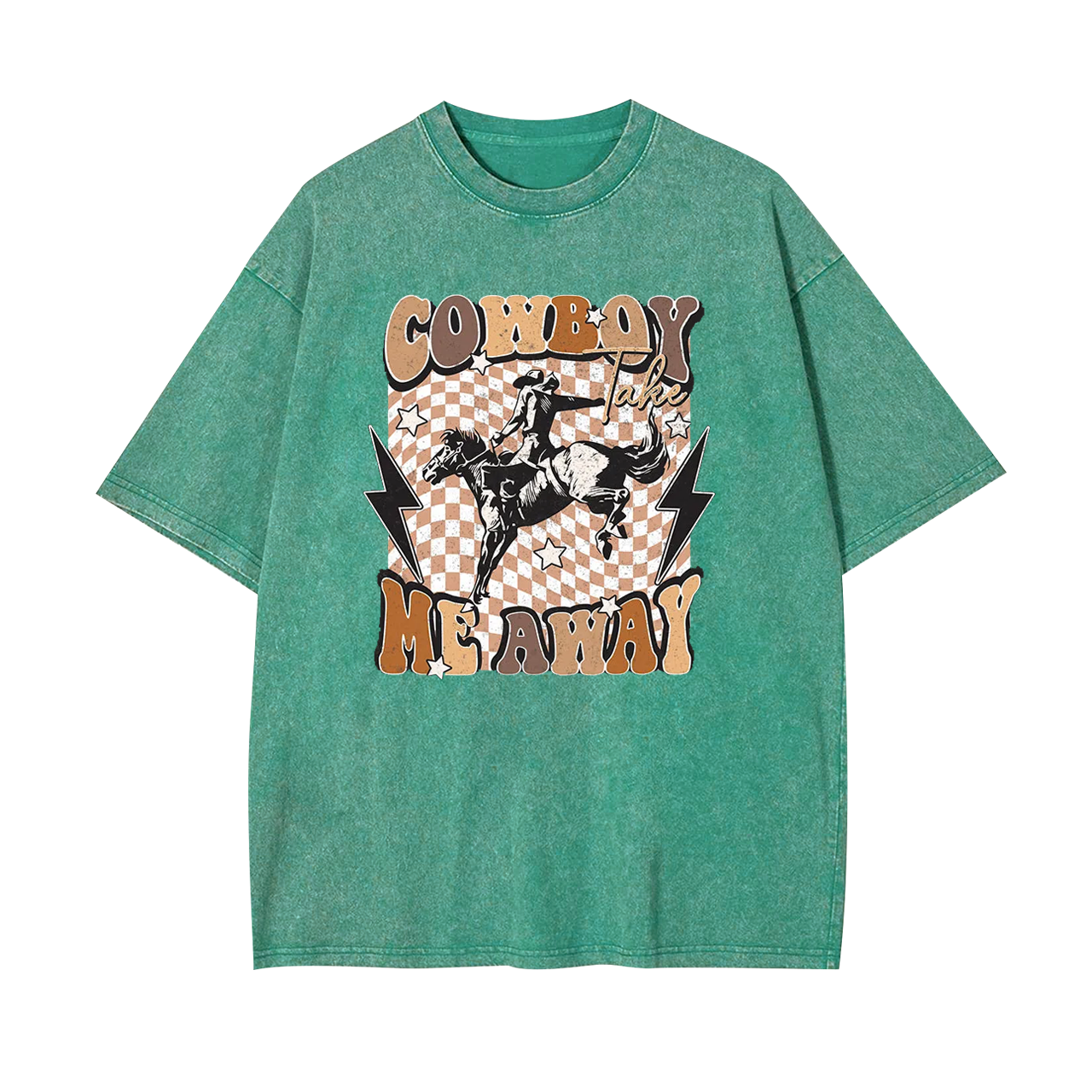 Cowboy Take Me Away Vintage Garment-dye Tees