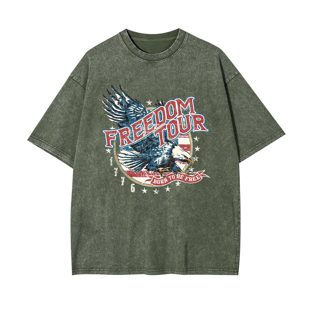 Born to Be Free 1776 Garment-dye Tees